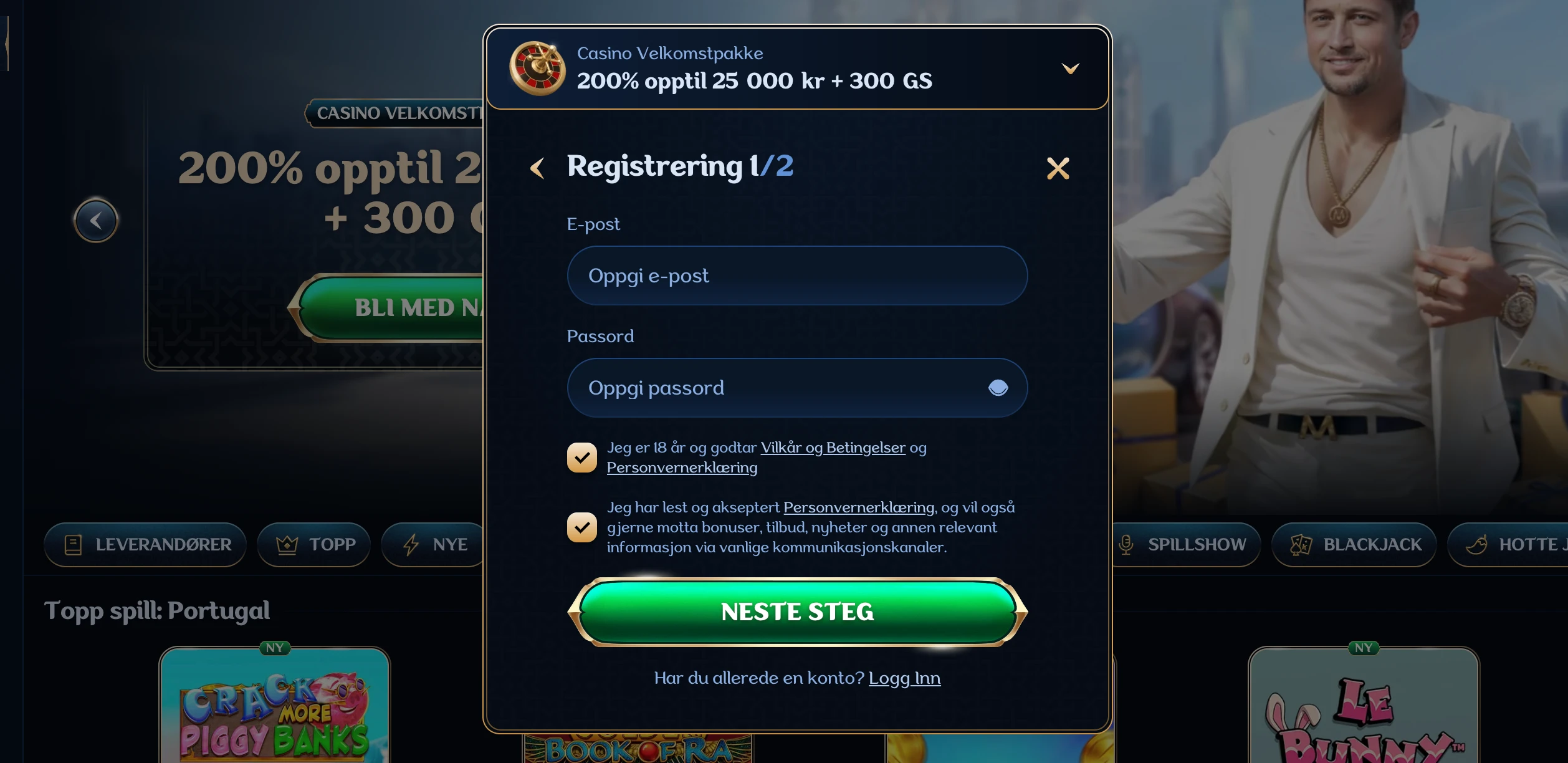 Millioner Casino registrering